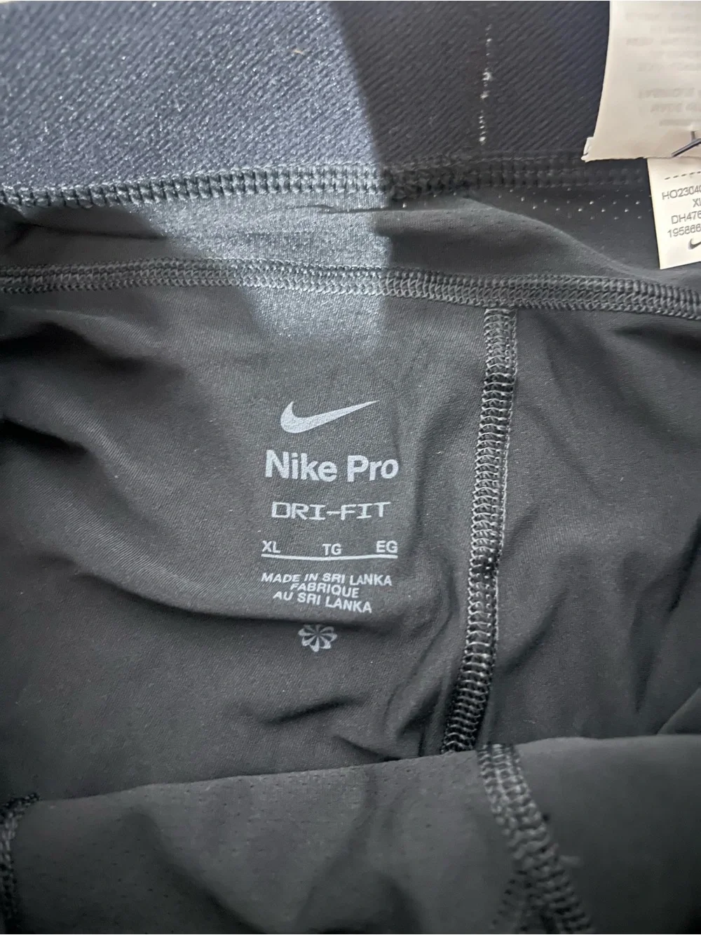 NWT Nike Black Pro Training Compression Bike Shorts Size XL